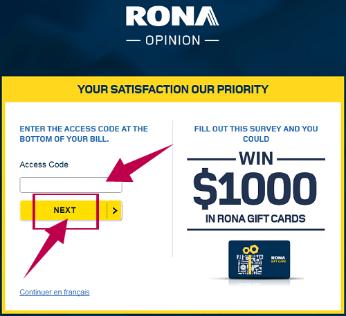 Rona Survey Guide Step 2
