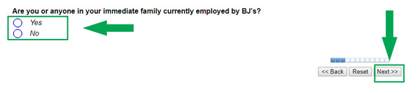 step 3 of bjs survey